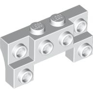 Lego auto konzola (nosič) pro nárazník 2x4 - 1x4, bílá (4259942)